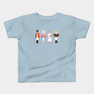 The Christmas Nutcracker Ballet Characters Kids T-Shirt